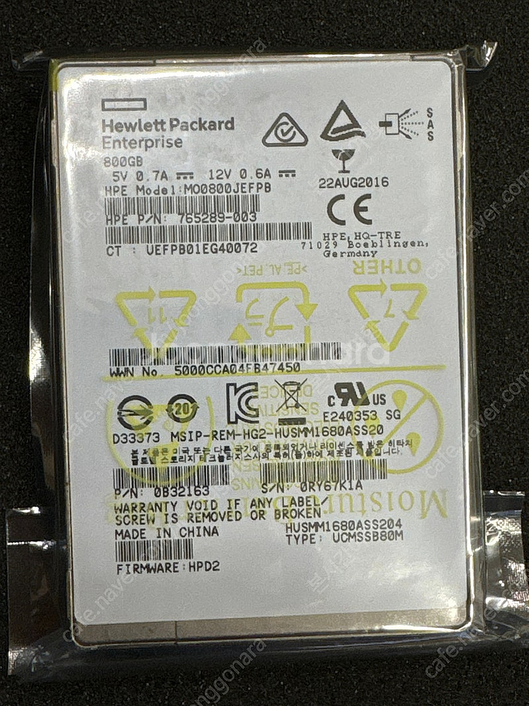 HP 서버용 SAS SSD HGST 12G 800GB ...--0