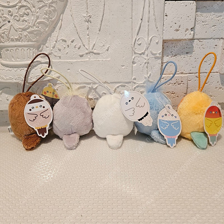 뱁새 참새 앵무새 동물 새 스트랩 가방고리 미니 소품 인형--1