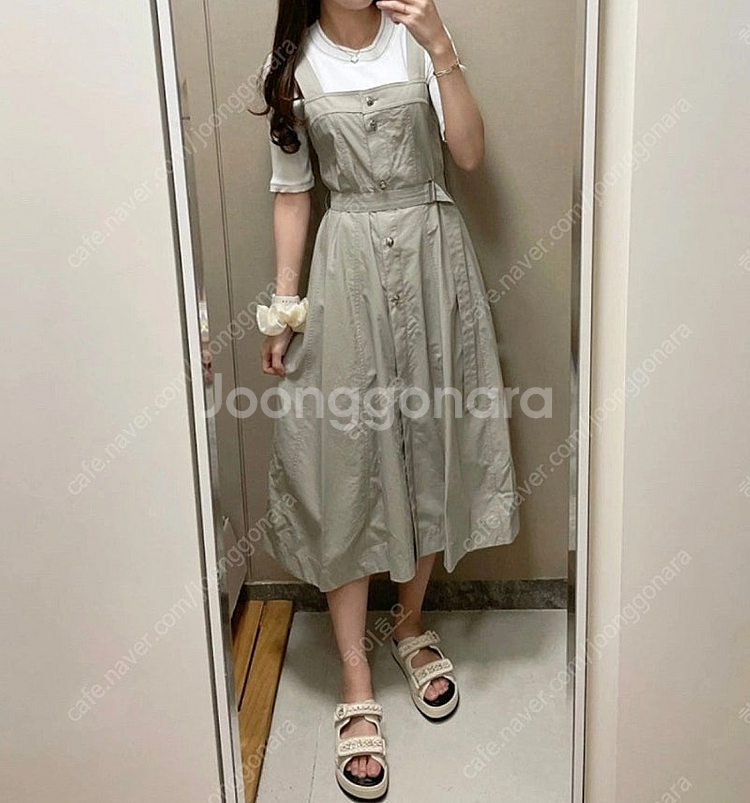 SJSJ 벨티드 슬리브드레스 66--1