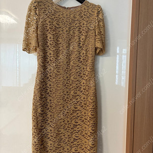 모조에스핀 베이지 레이스 미디 하객룩 원피스 셀프웨딩 돌잔치 결혼식