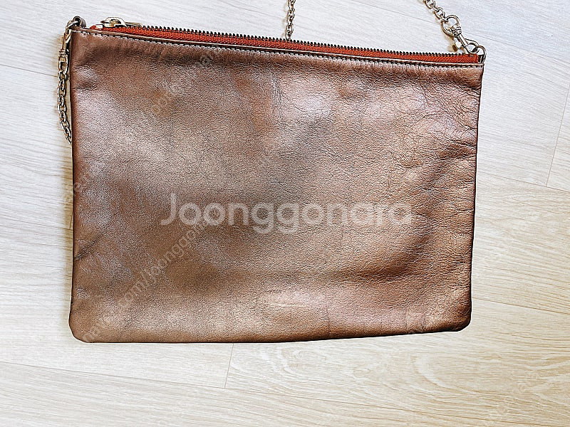 Anne Klein 앤클라인 파이톤 뱀피 클러치 체인백--2