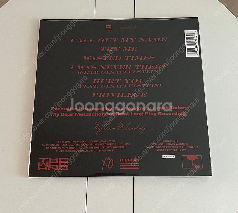더위켄드 my dear melancholy RSD--1
