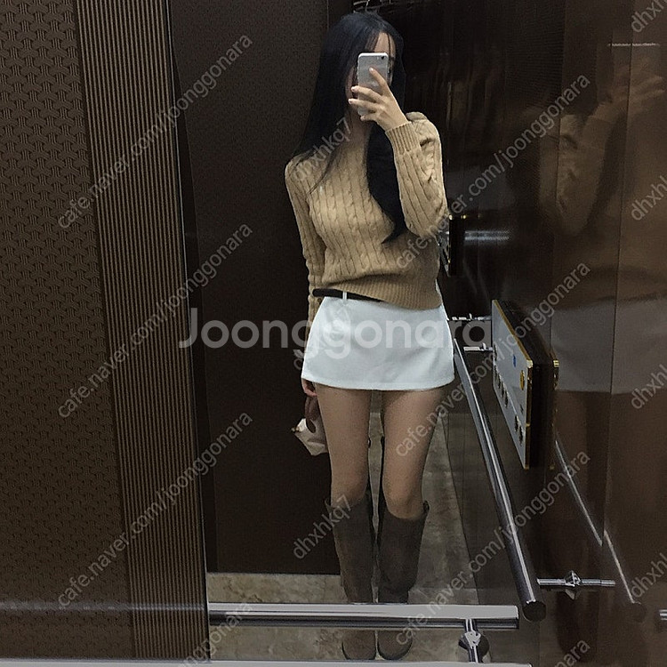 크림치즈마켓 인생핏 스커트 화이트s 그레이s 새제품 팔...--0