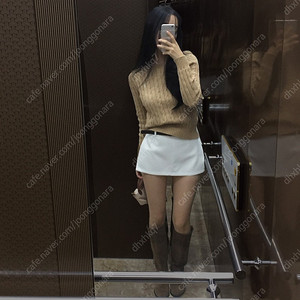 크림치즈마켓 인생핏 스커트 화이트s 그레이s 새제품 팔아요