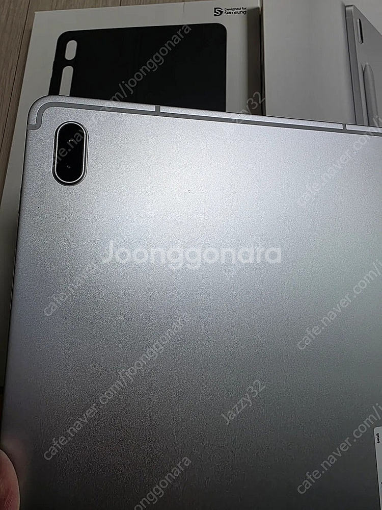 갤럭시탭 S7 FE+ 미스틱실버 64gb+ 스태딩 케이...--3