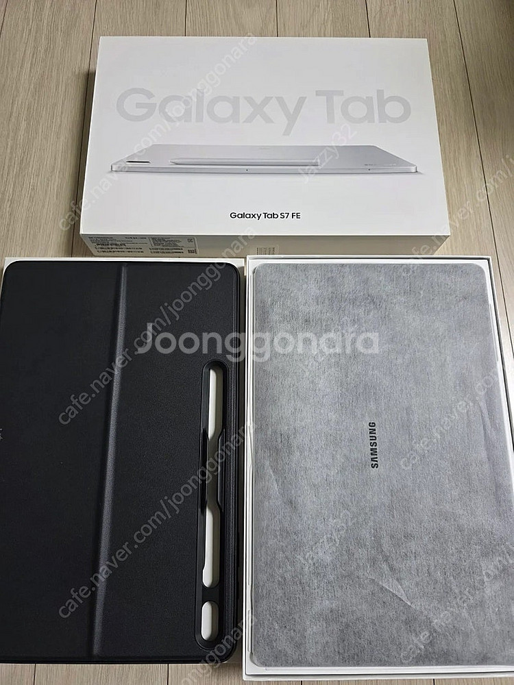 갤럭시탭 S7 FE+ 미스틱실버 64gb+ 스태딩 케이...--4