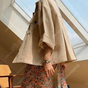 [구 드랑 현 헤이가가] 린넨 플리자켓 - 베이지