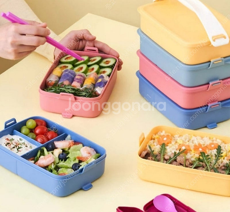 타피웨어 4단 찬합 새상품--2