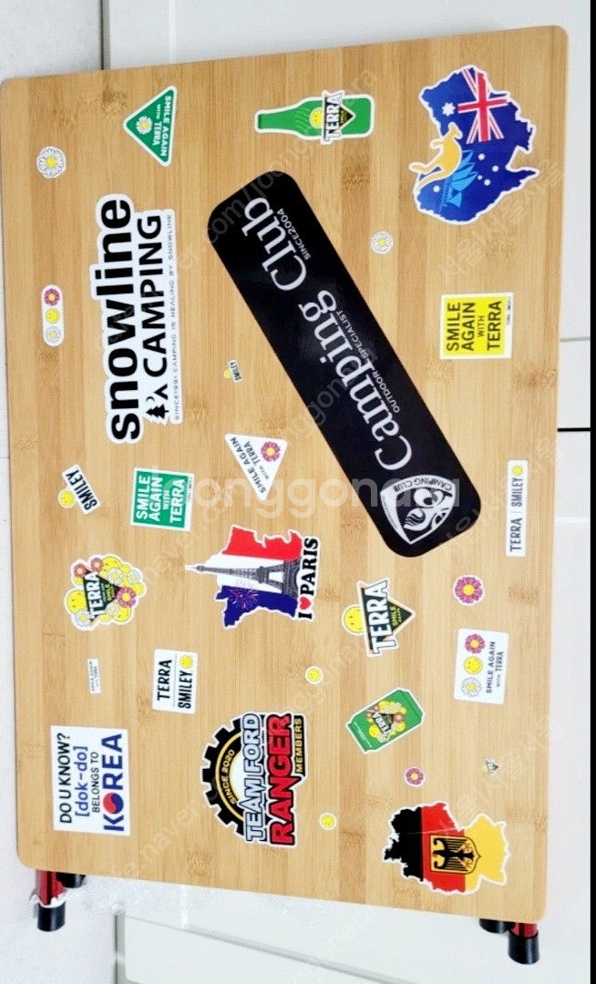 캠핑 접이식 테이블 2개--1