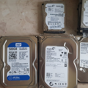 하드디스크 HDD PC용 노트북용 1테라 500기가 1TB 500GB PC용 HDD 저렴히 팝니다 시게이트 도시바