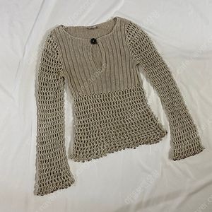 [M] 막스앤코 by 막스마라 린넨 펀칭 그물 매쉬 메쉬 니트