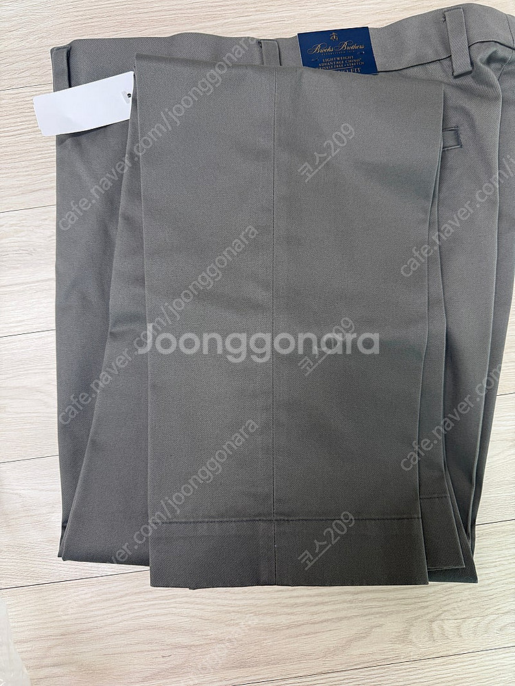 브룩스브라더스 밀라노핏 치노 그레이 33 X 34--4