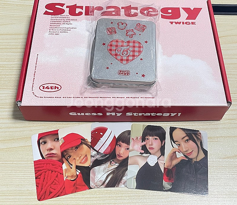 트와이스 팝업 틴케이스 포카 strategy 앨범 일괄--0