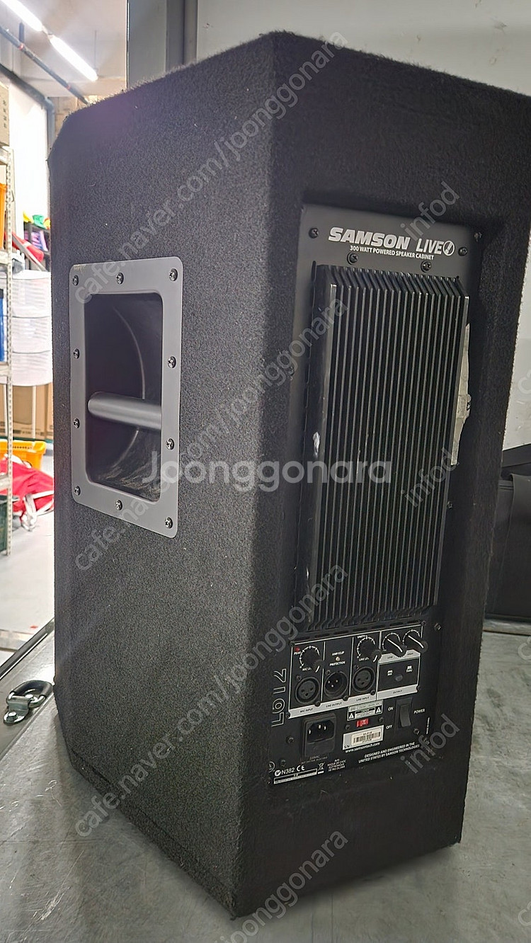 samson 앰프내장형 스피커 l612 스피커 2통판매...--5