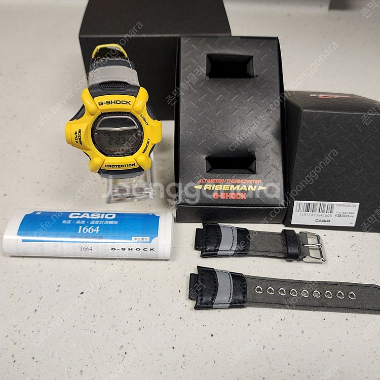 지샥 DW-9100YJ-9T 라이즈맨 1세대 맨인옐로우--1