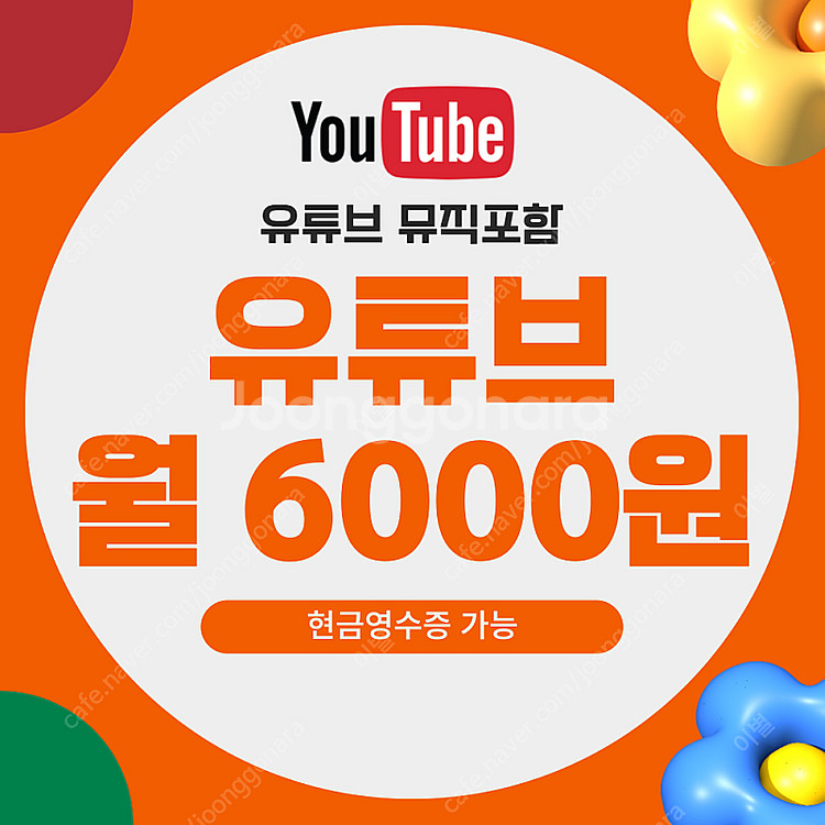 유튜브 프리미엄 구독 가족x 개인 (유튜브포함) 1달 ...--0