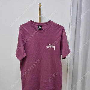 stussy 스투시 쉘 반팔 베리 s (크림 구매)