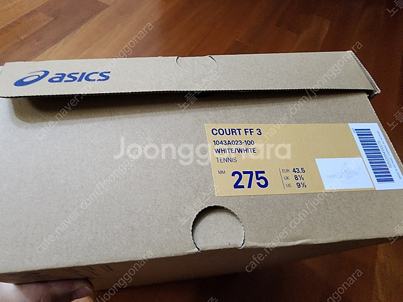 아식스 코트 FF3 275사이즈 테니스화--2