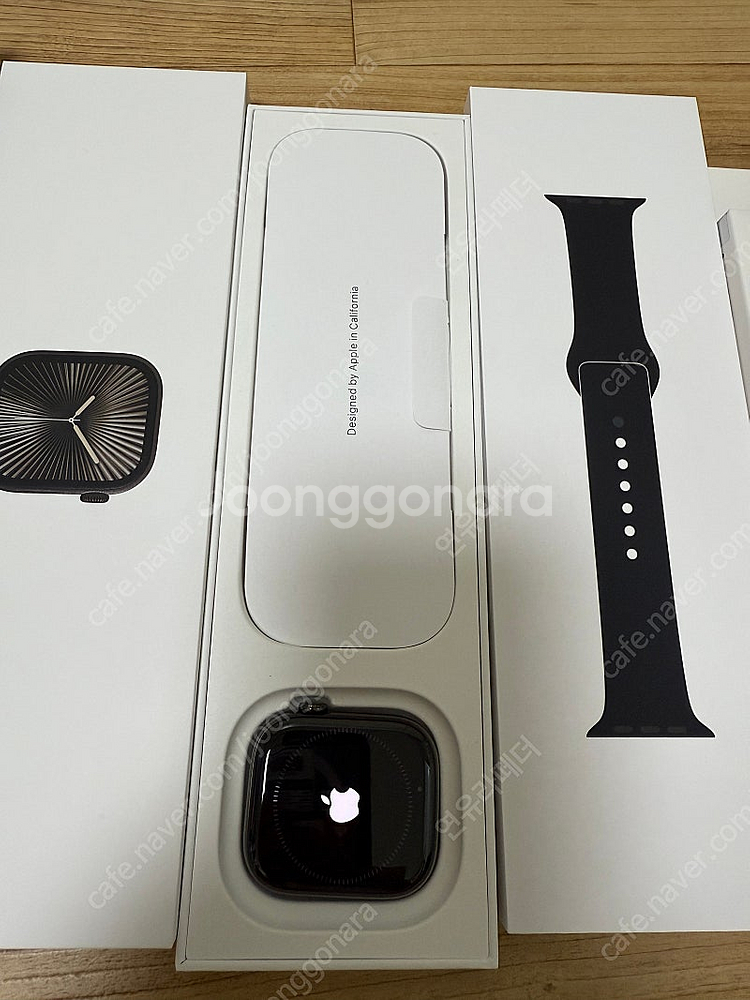 어제 구입한 애플워치10 티타늄 블랙 46mm 단순개봉--8