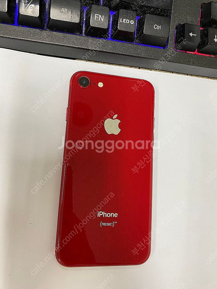 204052 아이폰8 레드 A급 256GB 무잔상 배터...--0