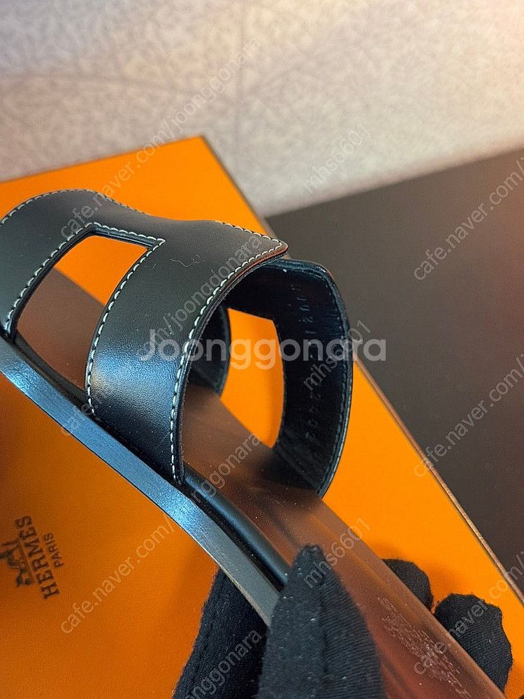 에르메스 / 오란 샌들 블랙 / EU 37--3