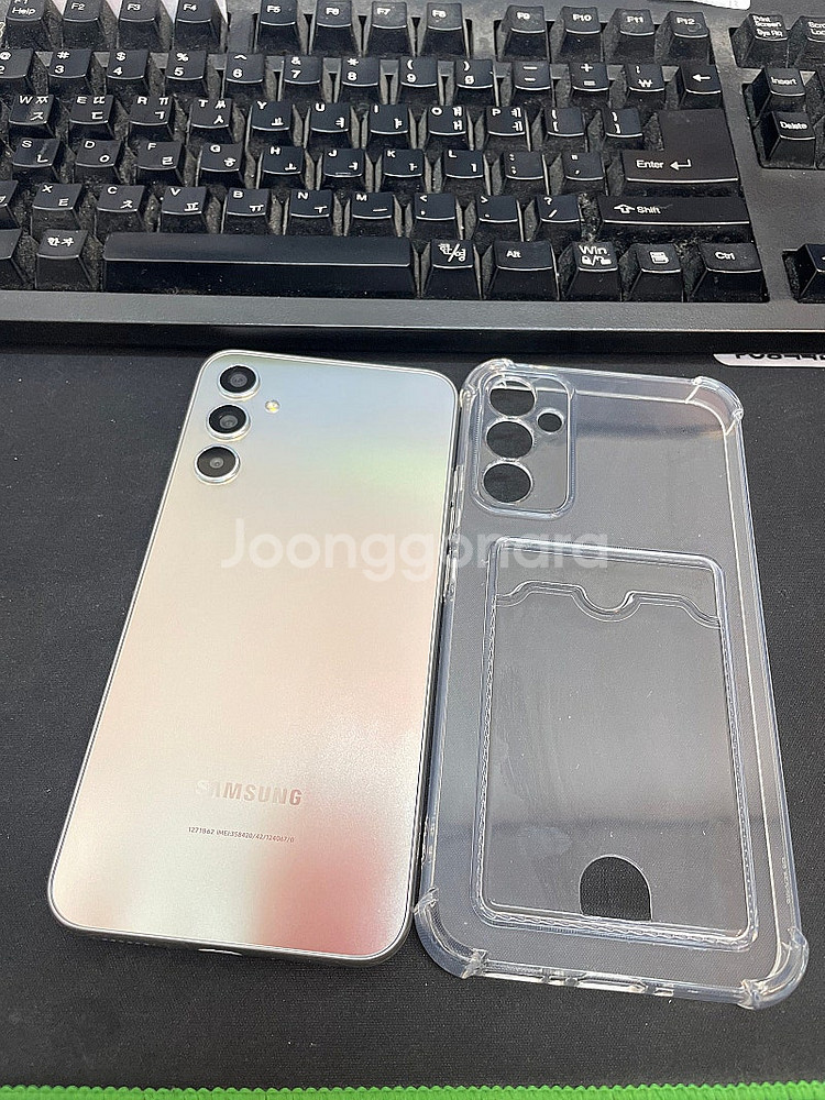 갤럭시A34 실버 128GB 상태좋은 중고13만팝니다.--1