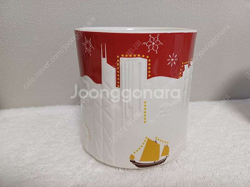 스타벅스 릴리프머그 473ml 스타벅스 홍콩 레드 골드...--5