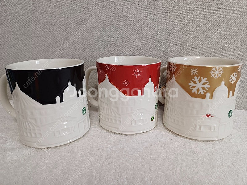 스타벅스 서울 골드 레드 블랙 릴리프머그 473ml 스...--1
