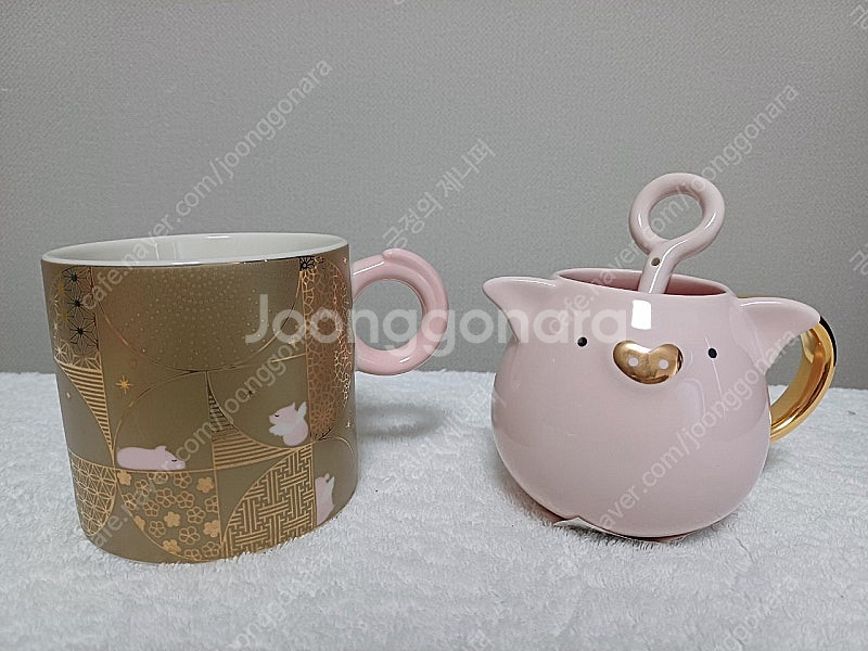 스타벅스 뉴이어 플라잉피그 골드머그 355ml 스타벅스...--0