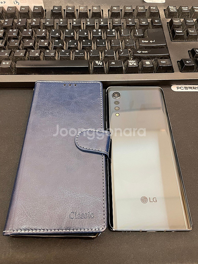 LG벨벳 그레이 128GB 무잔상 상태좋은 중고13만팝...--0