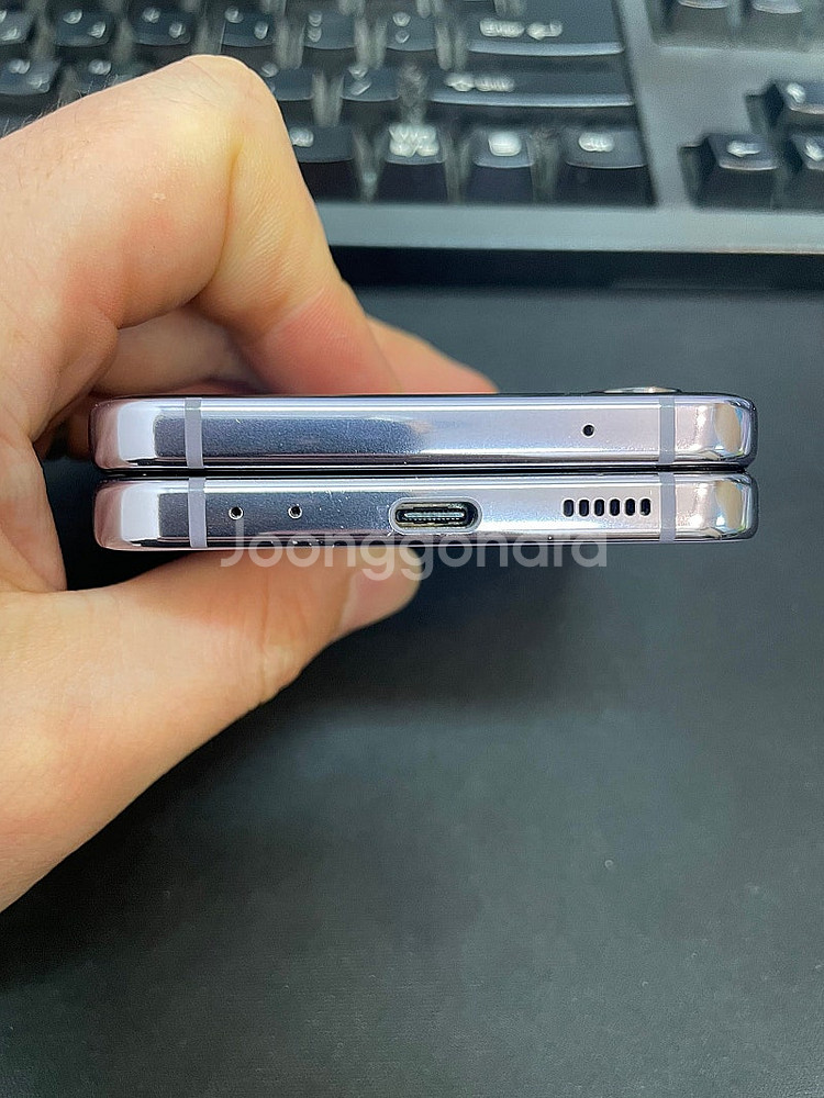 갤럭시Z플립4 보라 256GB 무잔상 상태좋은 중고23...--5