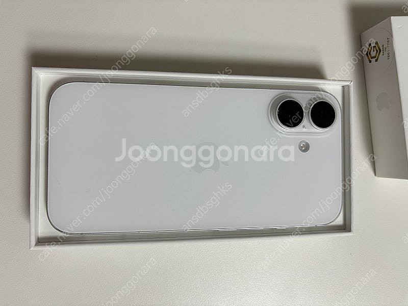 아이폰16 화이트 128g 정상해지--1