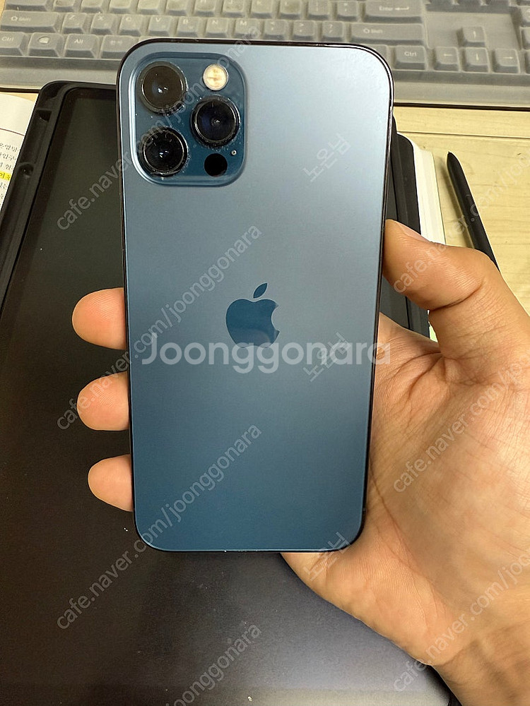 아이폰12프로 128GB 퍼시픽블루 배터리82% (전남...--0