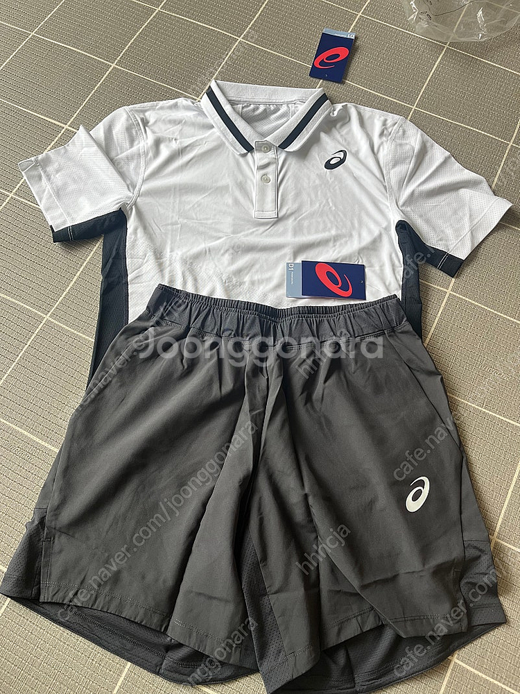 아식스 폴로셔츠 + 반바지 S 사이즈 새상품--0
