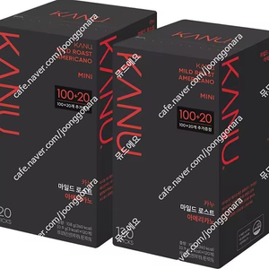 카누 미니 마일드 아메리카노or다크 로스트 120tx2박스 무료배송42900원