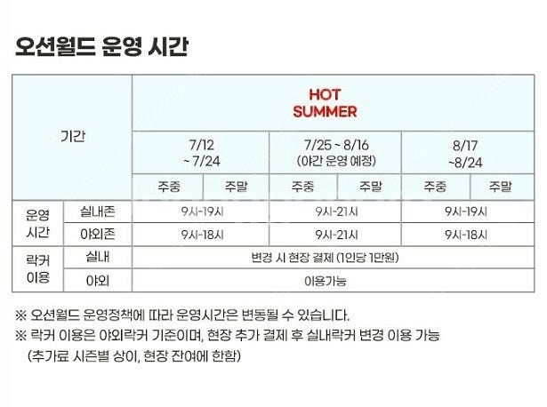(당일구입가능)홍천오션월드 종일입장권~하이원 워터월드~...--2