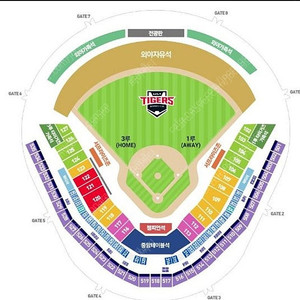 7월20일 일요일 광주 챔피언스필드 기아 VS NC 3루 533블럭 메디힐 테이블석 4열 3인석 양도