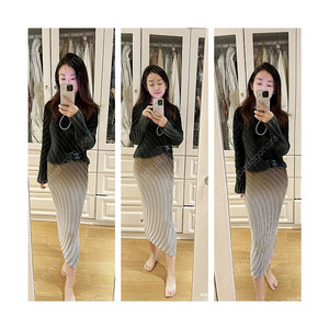 이세이미야케 뉘앙스 탑, 원피스 플리츠플리즈 ~