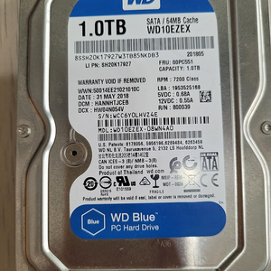 하드디스크 HDD 1000GB + 500GB 1만5천