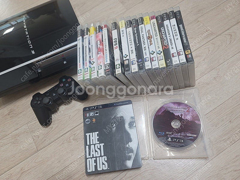 PS3 CECHH05 참치버전 + 18장 타이틀 일괄처...--1
