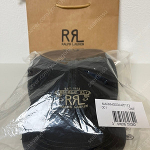 더블알엘 RRL 랜치 로고 트윌 볼캡 블랙
