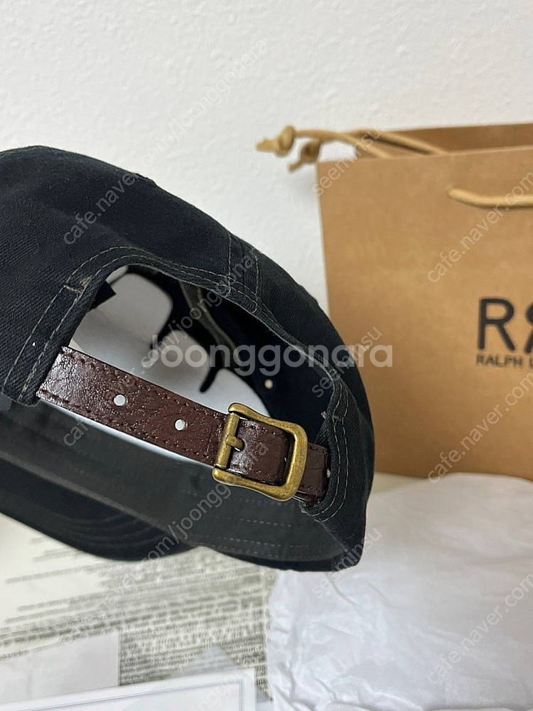 더블알엘 RRL 랜치 로고 트윌 볼캡 블랙--9
