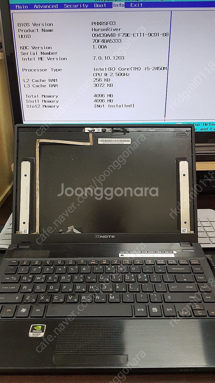 LG노트북 XNOTE P43(i5 2세대) 정상 메인보...--4