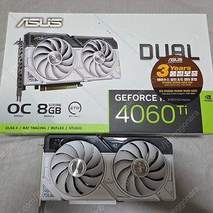 ASUS RTX 4060Ti 8g Dual White 팝니다.