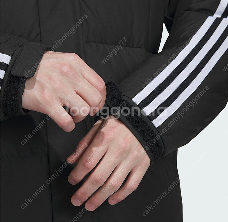 [새상품] 아디다스 3S 롱 다운 재킷 IT8714 블랙 롱 패딩 잠바 남자 남성 XXL--5