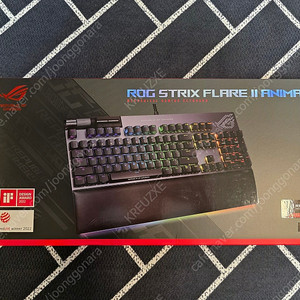ASUS ROG STRIX FLARE II ANIMATE PBT 적축 키보드 판매합니다.