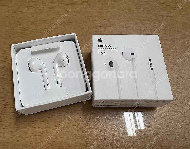 애플 이어팟 유선 3.5mm 2개--2