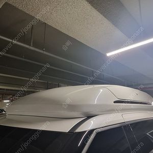 기아 카니발 KA4 일체형 루프박스 랜드마스터 스노우 화이트펄 색상