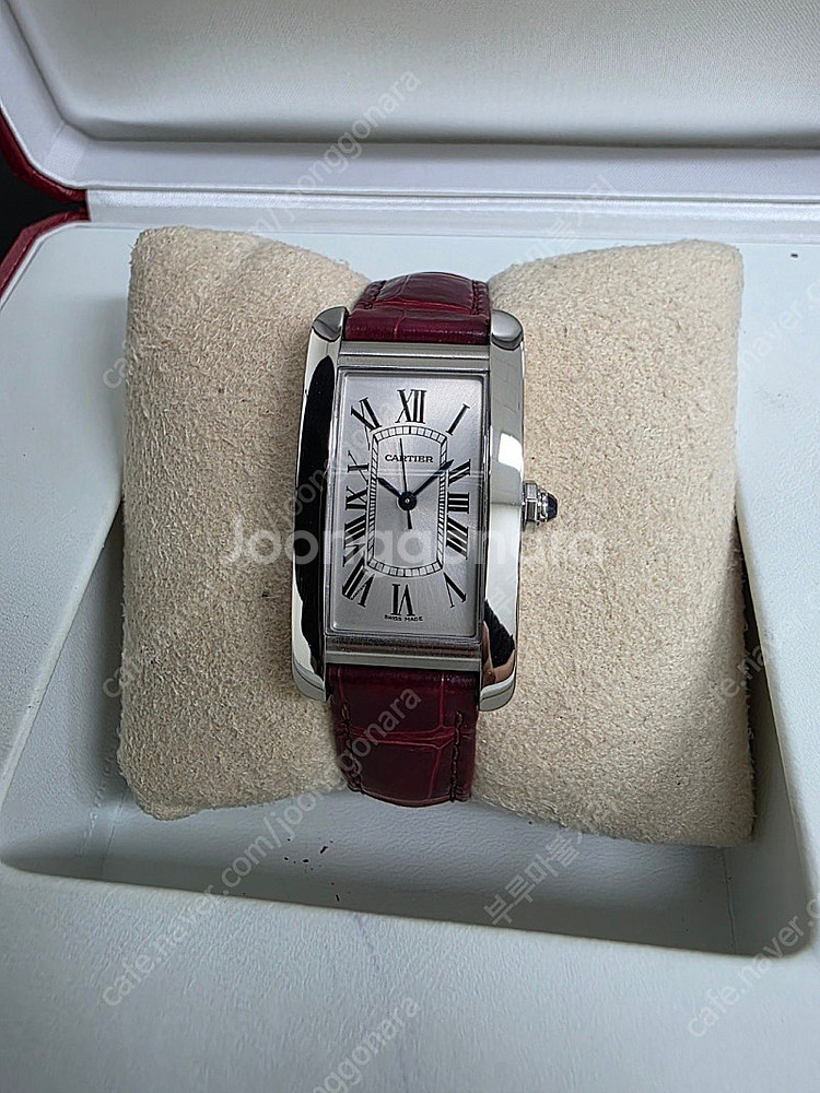 까르띠에 cartier 여성 탱크 아메리칸 미디움 오토...--0