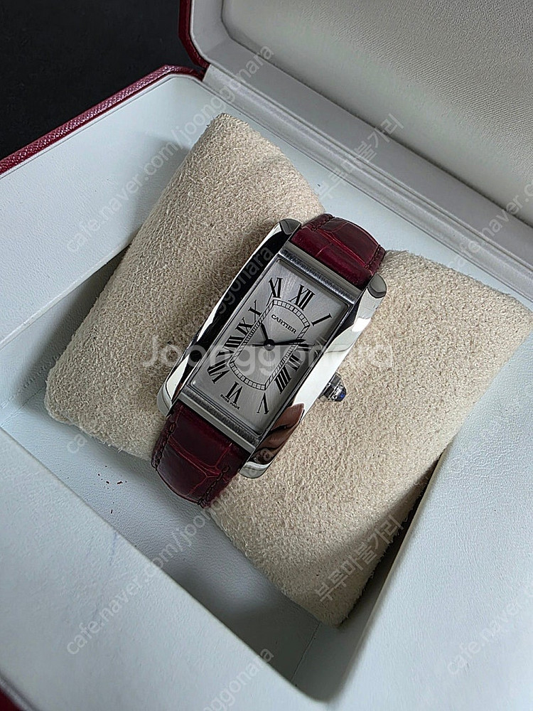 까르띠에 cartier 여성 탱크 아메리칸 미디움 오토...--2